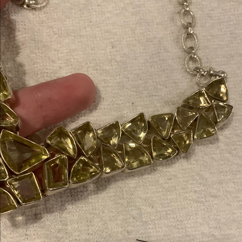 Citrine Gemstone Statement Necklace - image 4